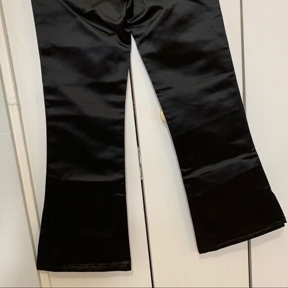 NWT Girls Black Satined Flare Pants Size 7 Arizona Jeans co - Picture 6 of 12